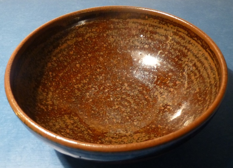 Copper Burnished tenmoku Bowl LP Mark P1050814