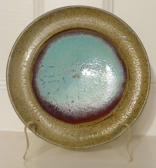 Skillful Plate Frith-Like Glaze GE Mark P1080115