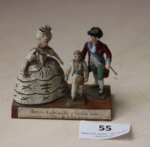 Collection : statuettes représentant Marie-Antoinette, ses proches et des figures du XVIIIe siècle 12425410