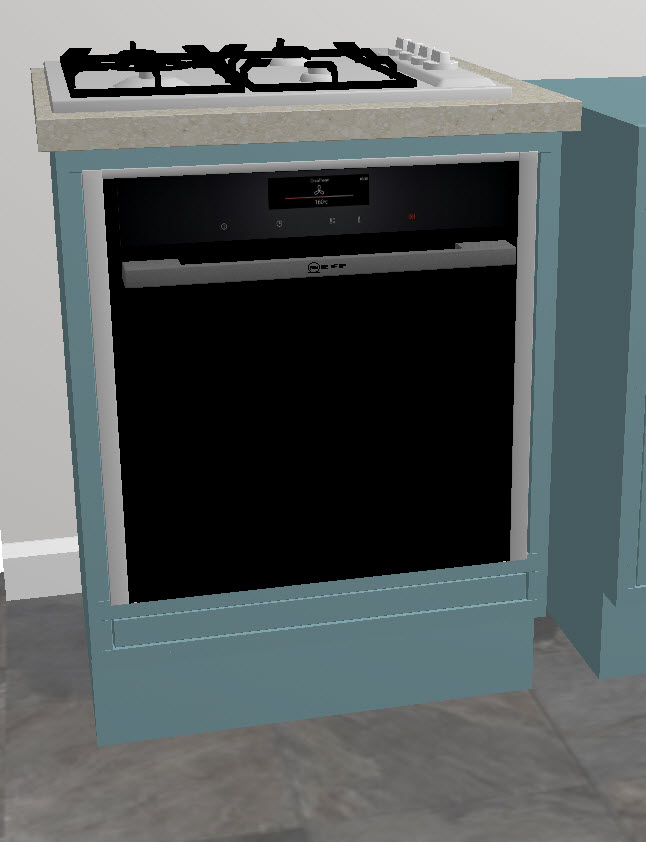 Build Under Oven in in-frame kitchen Artica41