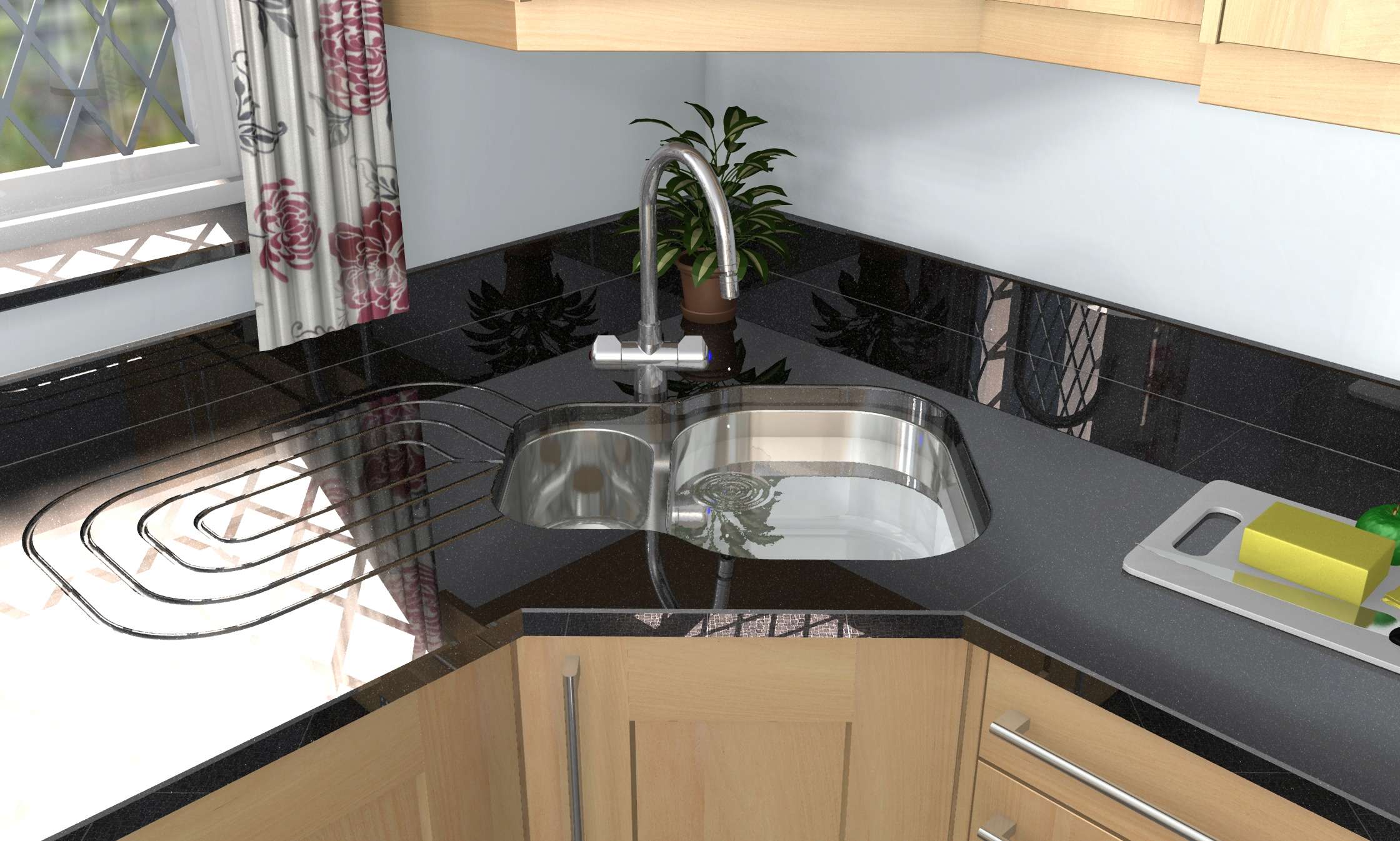 Special Corner Sink and Drainer Render - Old Render this one Durose10