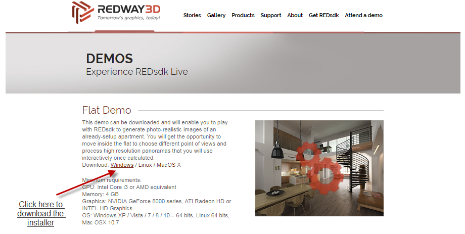 Redway RedSDK Flat Render Demo Redway10