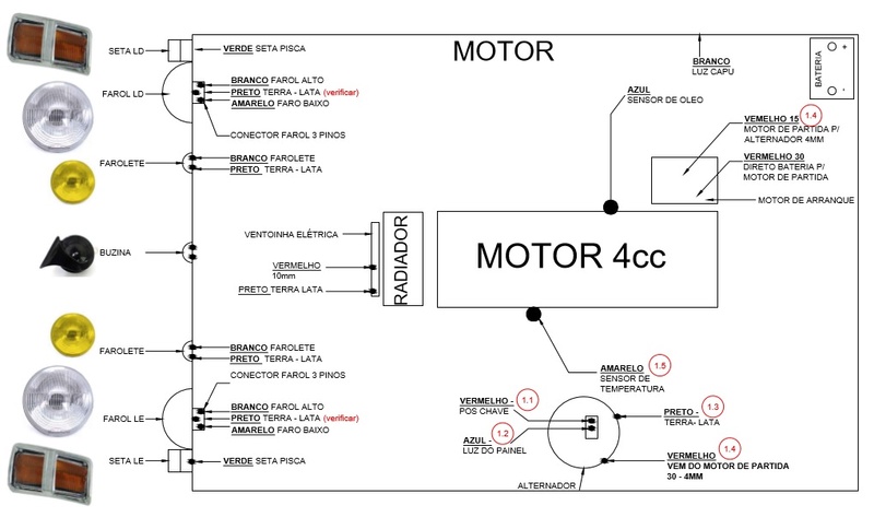 eletrico - ESQUEMA ELÉTRICO OPALA 75-79, CRIAÇÃO DE UM PDF COM TODAS AS INFORMAÇÕES - AJUDA DOS MEMBROS 110