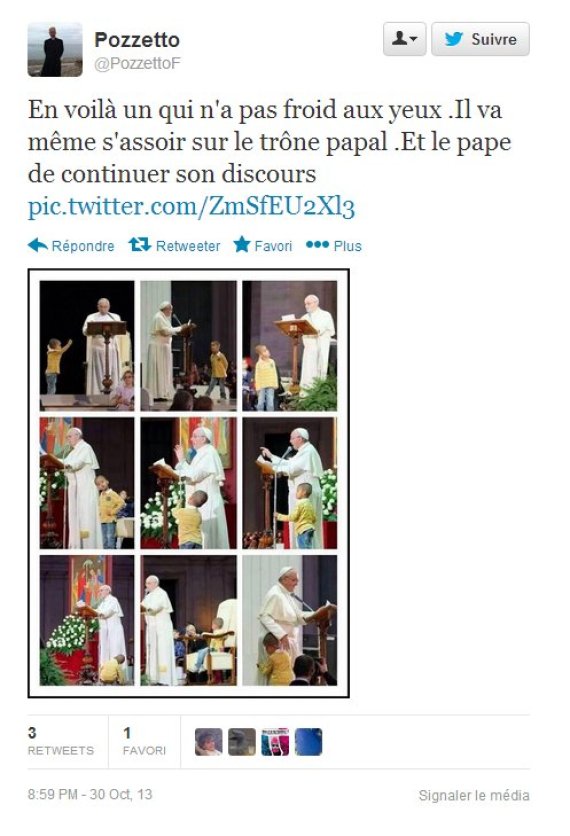 Le Pape François se moque bien du protocole ! Très belle photo... O-pope10
