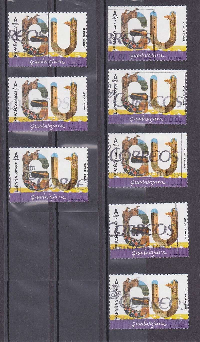 12 mese 12 sellos ...( Serie Correos Provincias ) Guadal11