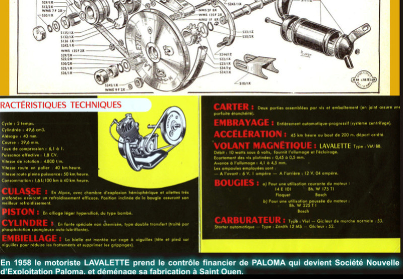 Remise en piste Paloma P500 Caract11