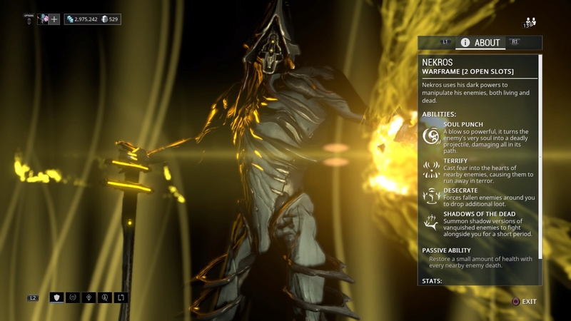 Guide: Warframe tips! (PS4) Nekros10