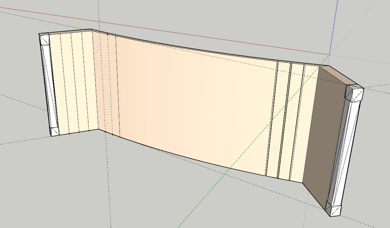 Curved T+G panelling (sketchup) Curved10