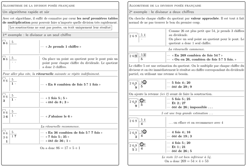 La division à deux chiffres ou plus, CM - Page 5 Algori12