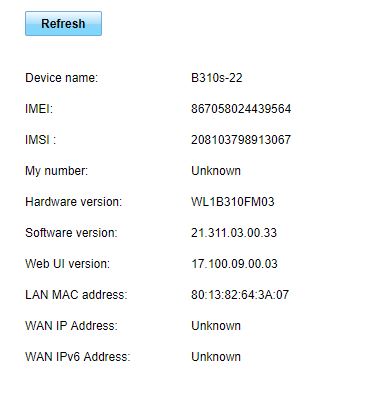 Modem - Déblocage Modem Huawei B310S-22 Caract10