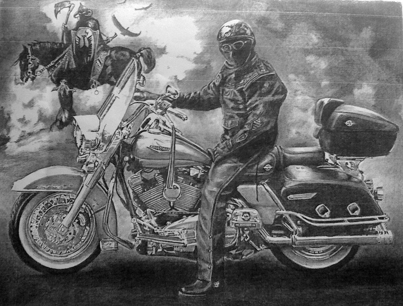 Peintures et dessins Kustom kulture à la main Death_10