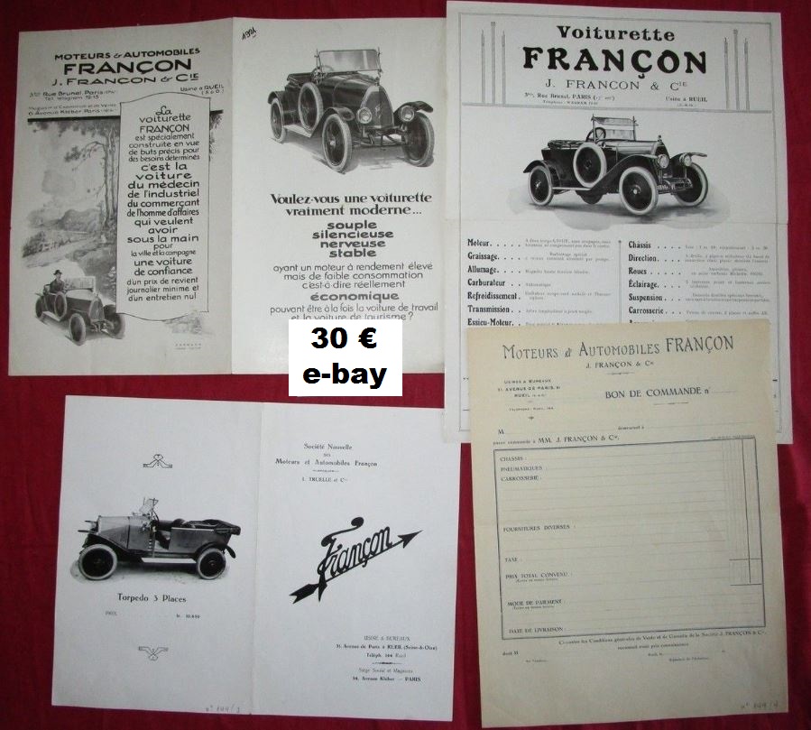 FRANCON Françon cyclecar 1442