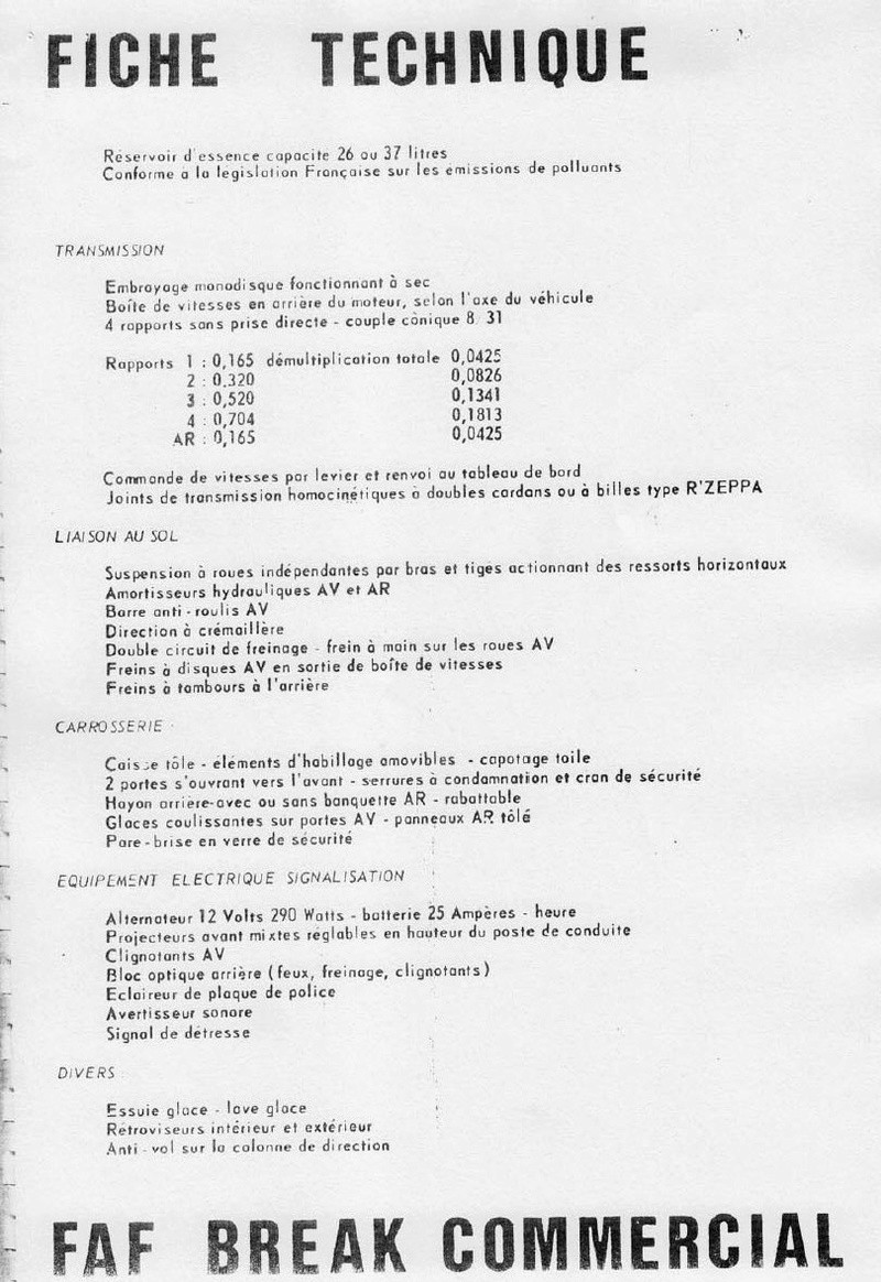 La CITROËN FAF (Facile à Fabriquer) 4012
