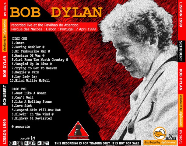 Bob Dylan España 2018/2019 - Referencias Interpretativas - "El Set", 2013-2019 Ccatms13