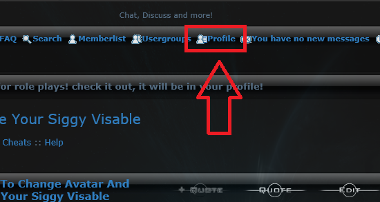 How To Change Avatar And Make Your Siggy Visable Pro10