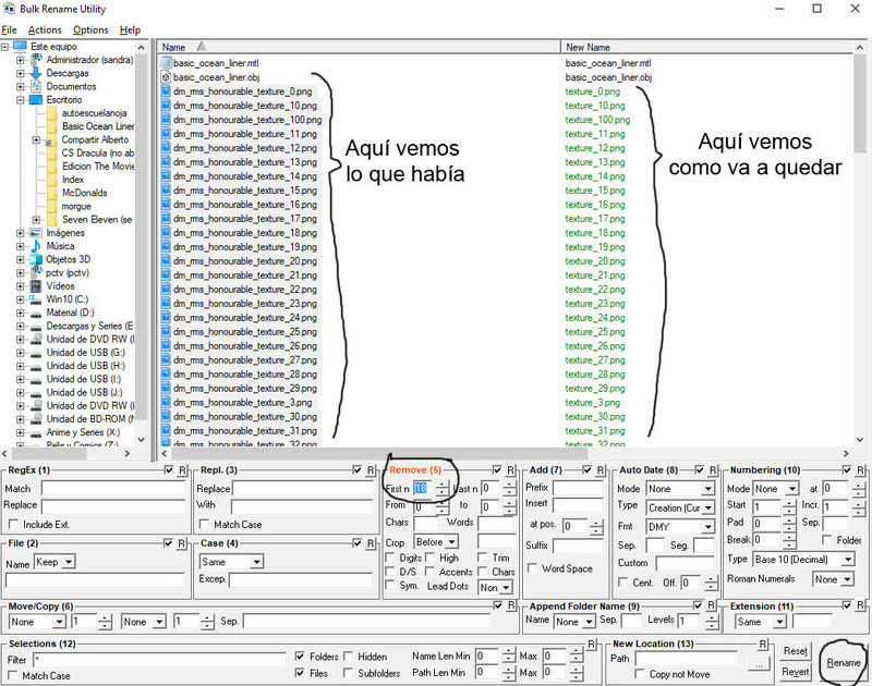 Error "Longer than 32" en Blender y renombrado rápido 0216