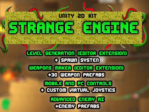 [Asset Store][[MEGA SALE!!!]] 2D Top Down KIT - "Strange Engine". Largep10