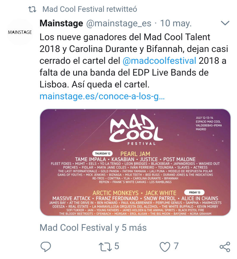 Mad Cool 2018 · Morgan, Biznaga, Rival Sons, Fidlar, White Buffalo, BRMC, Japandroids, At The Drive In... - Página 19 Screen20