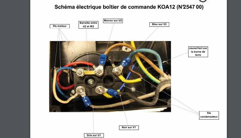 Moteur scie à bûches Notice10