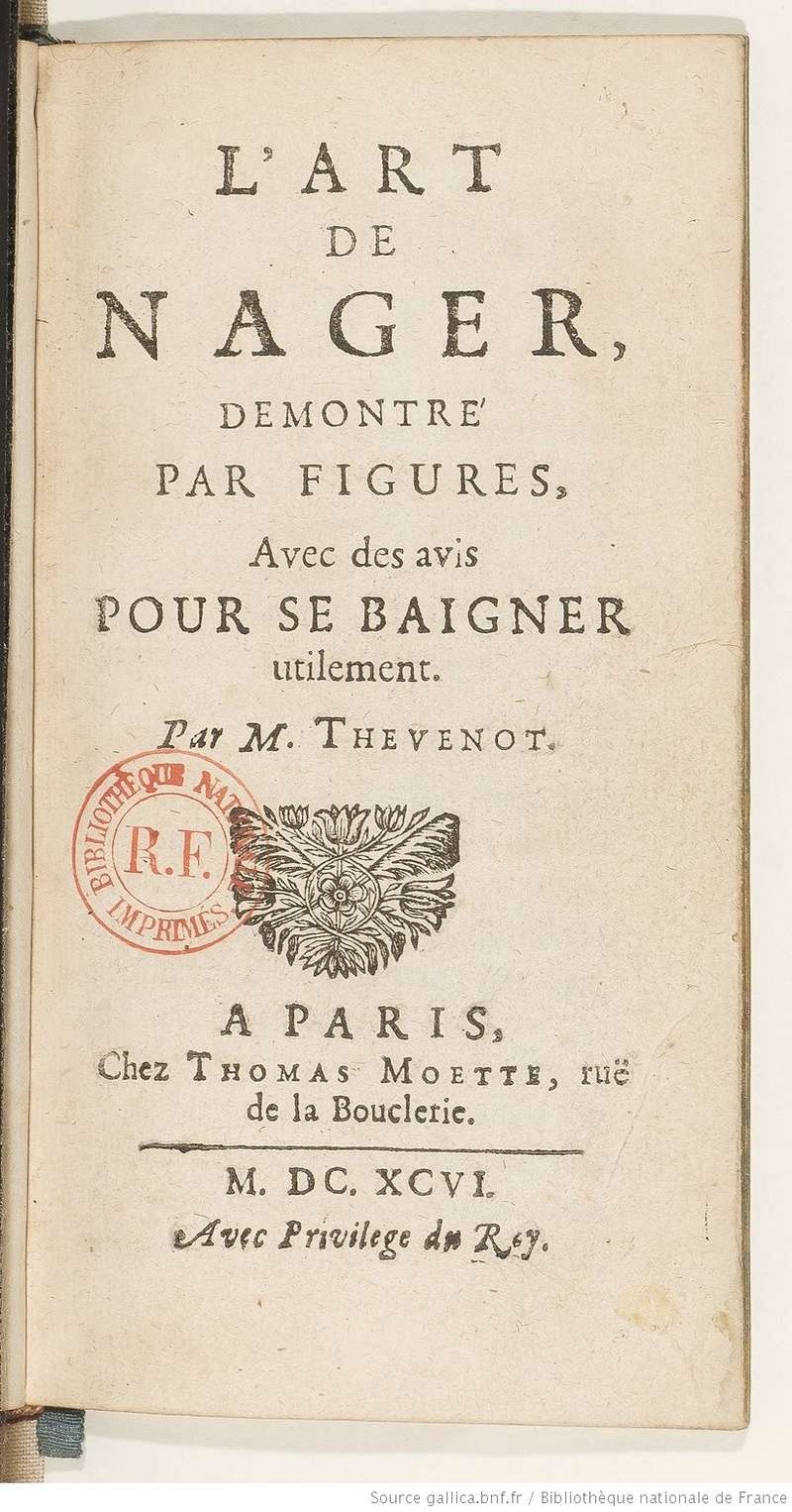 THEVENOT - L'art de nager (1696) 00175