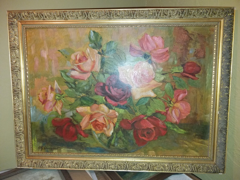 tableau bouquet de roses Georges DANSET (1897-1976) 20171232