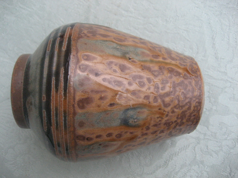 Great ash glazed vase, but whose?  Mike Dodd? Img_4210