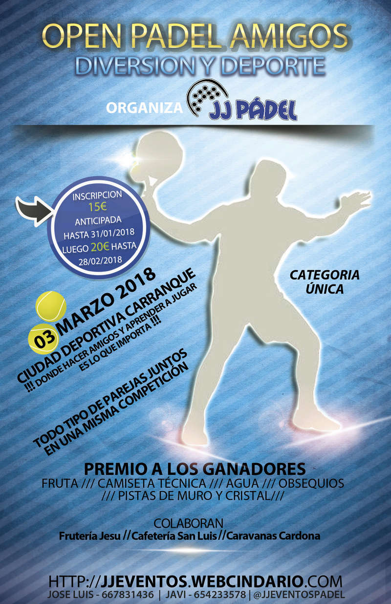 TORNEO DE PÁDEL "OPEN PÁDEL AMIGOS" Cartel11