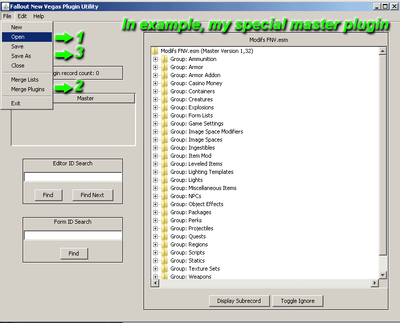 How can I resolve errors using FNVEdit? Fnv-pl10