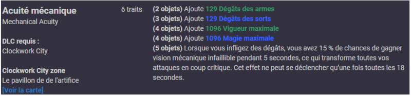 [Build PvE] DD Lame Noire Vigueur Acuity10