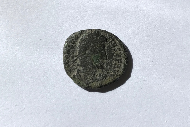 AE3 de Constancio II. FEL TEMP - REPARATIO. Soldado romano alanceando a jinete caído. Tesalónica. Img_4814