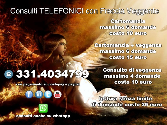 CONSULTI PROFESSIONALI CON FRECCIA VEGGENTE 331.40.34.799 Pubbli10