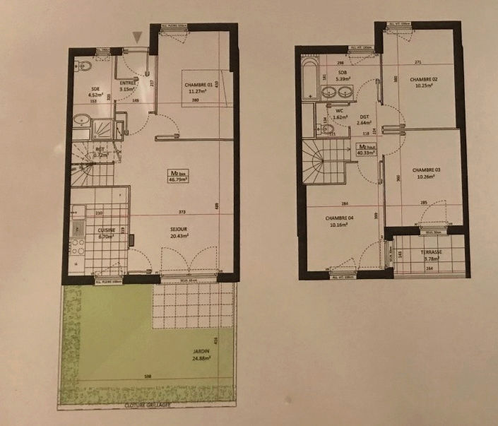 conseil aménagement maison vente sur plan de 88m2 Plan210