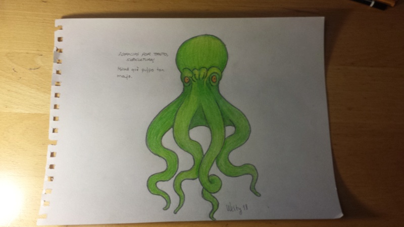 Fanarts del pulpo Dan para despedir Subcultura Werty11