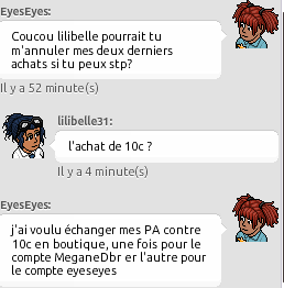 [ MeganeDbr ] Achat de l'article : 10 crédits habbo 1116