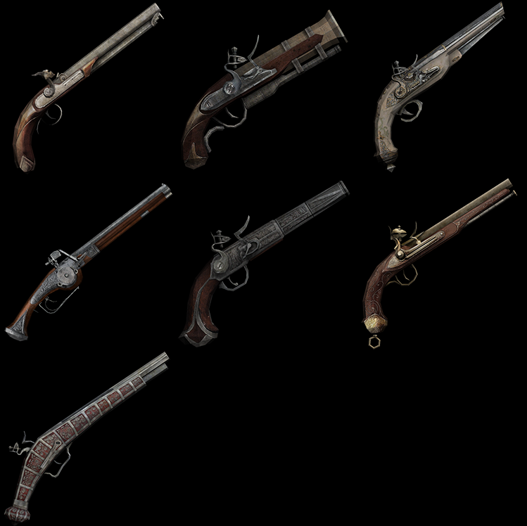31 de pistola de la del Assassins Creed IV,PARA AGE OF PIRATES 2 Pistol10