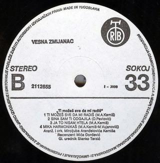 Vesna Zmijanac - Diskografija R-251111