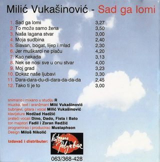 Milic Vukasinovic - Diskografija  R-578711