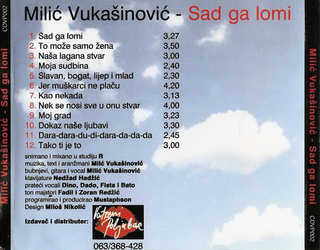 Milic Vukasinovic - Diskografija  R-578719