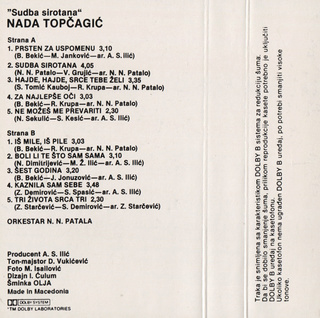 Nada Topcagic - Diskografija R-694013