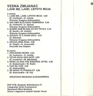 Vesna Zmijanac - Diskografija R-915910