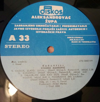 Zvonko Markovic - Diskografija  R-989921
