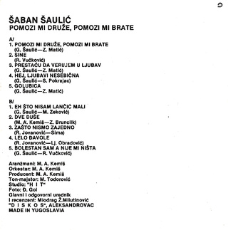 Saban Saulic - Diskografija R_220814