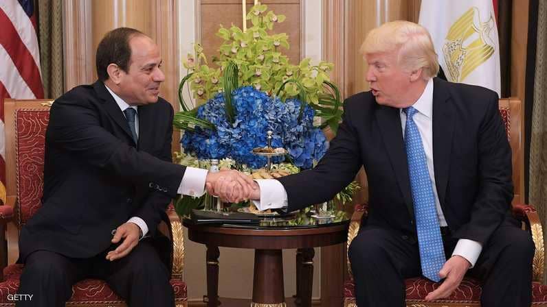 ترامب يؤكد في اتصال مع السيسي دعم مصر ضد الإرهاب 316