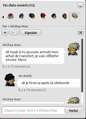 [ Mickey-Nao ] Achat de l'article : Transfert de grade F10