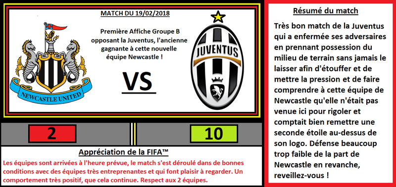 - Résultats 1ère journée Juventus/Newcastle - Alexo14