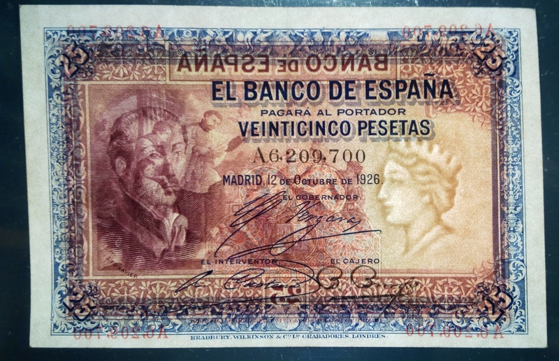 25 pesetas 1926 - San Francisco Javier 25_pta16