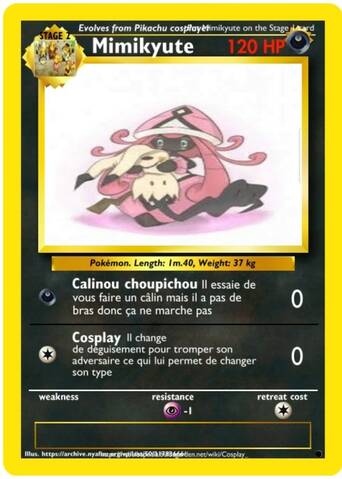 Concours] L'heure du Mimiqui - Fakecard Pokemon