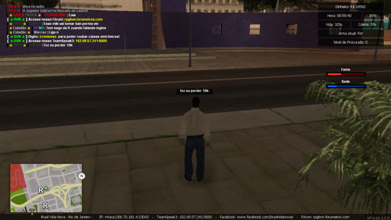 Denuncia contra player Marcao Matando enquanto estava trabalhando de caminhao e Roubando carga Sem tag de policia e Me prendeu PERDI 5K Mta-sc40