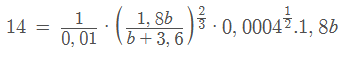 Álgebra de uma equação de manning 12310