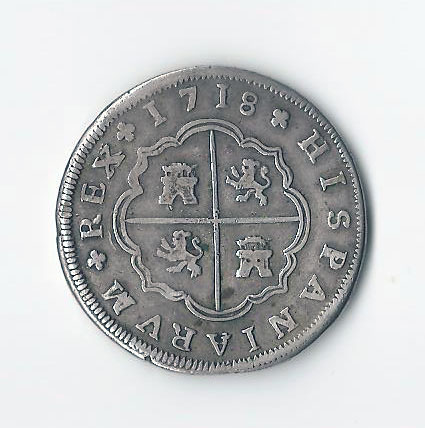 8 reales de 1718 de Felipe V 4410